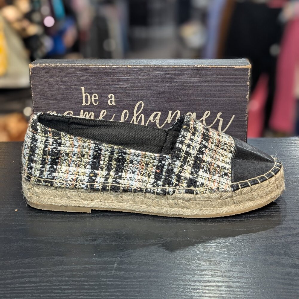 F21 Tweed Color Block Espadrille